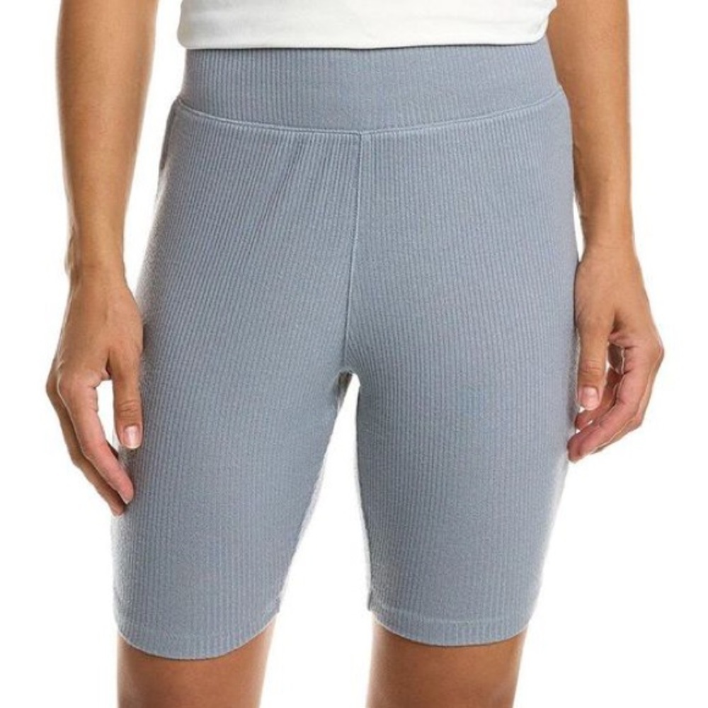 Rag & Bone Blue Knit Rib Bike Shorts